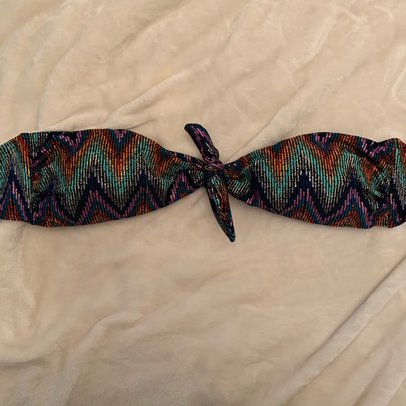 French connection multi colour bikini bandeau top - Picture 1 of 6
